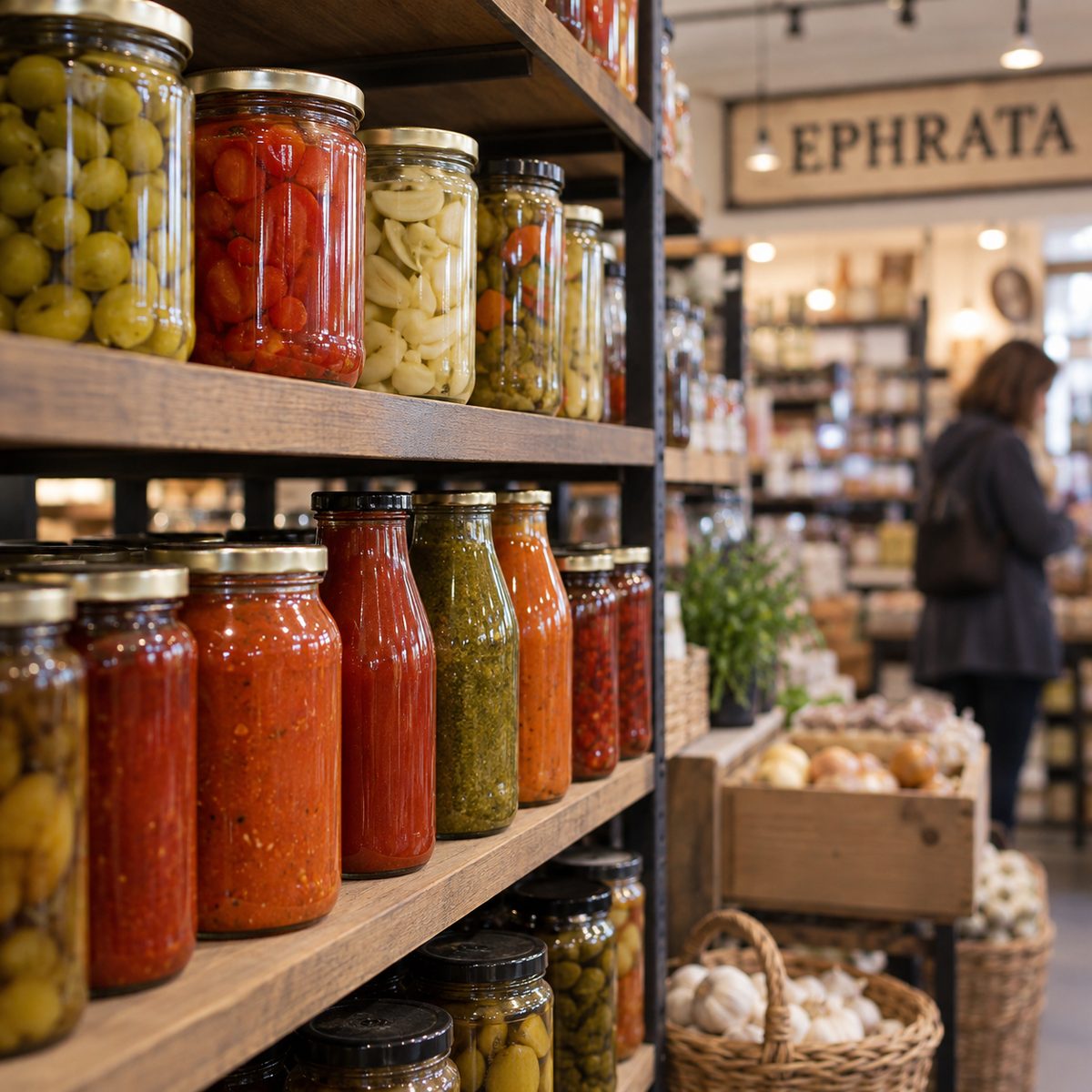 Pantry staples grouped by product form